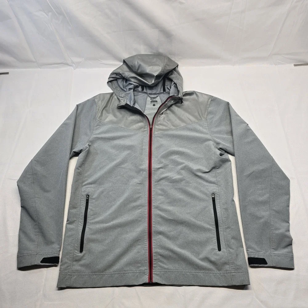 Nike Pro Trainer Full Zip Storm Running Jacket‎ Size M Men Gray